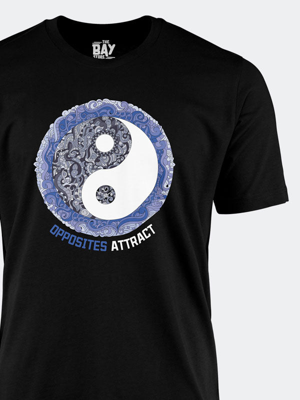 Opposite's Attract Men's Mandala Design T-Shirt