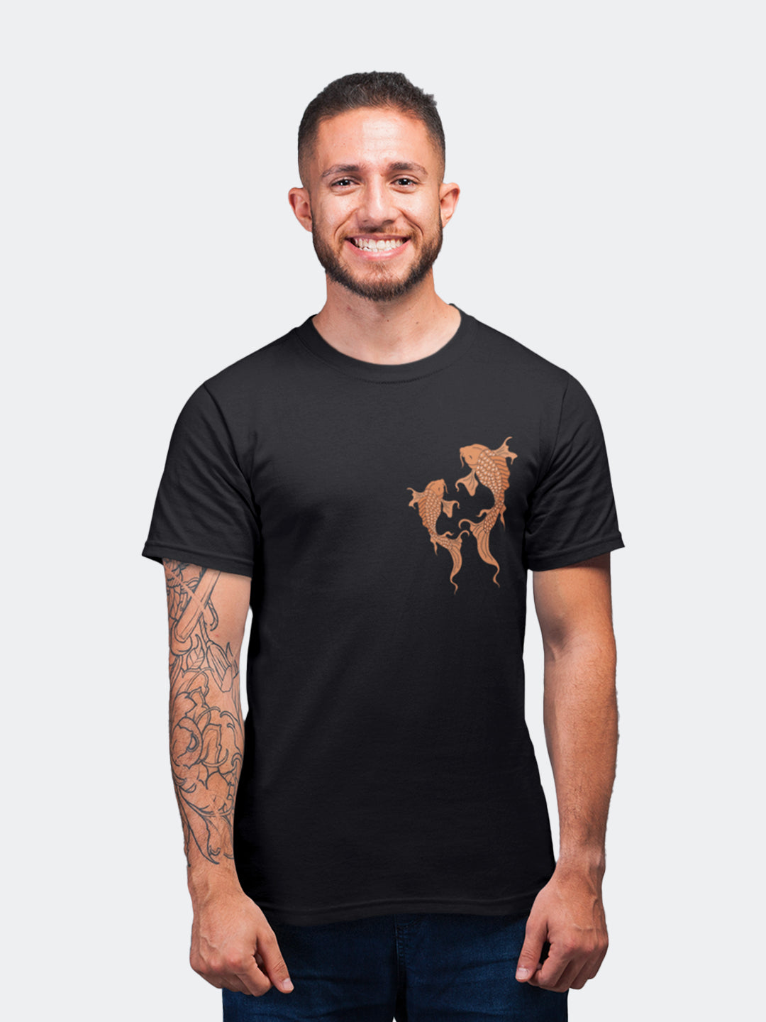 Go with the Flow Men's Mandala Design T-Shirt