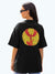 The Phoenix Rises Women's Mandala Design Oversized T-Shirt