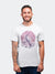 Live Simply Bloom Wildly Men's Mandala Design T-Shirt