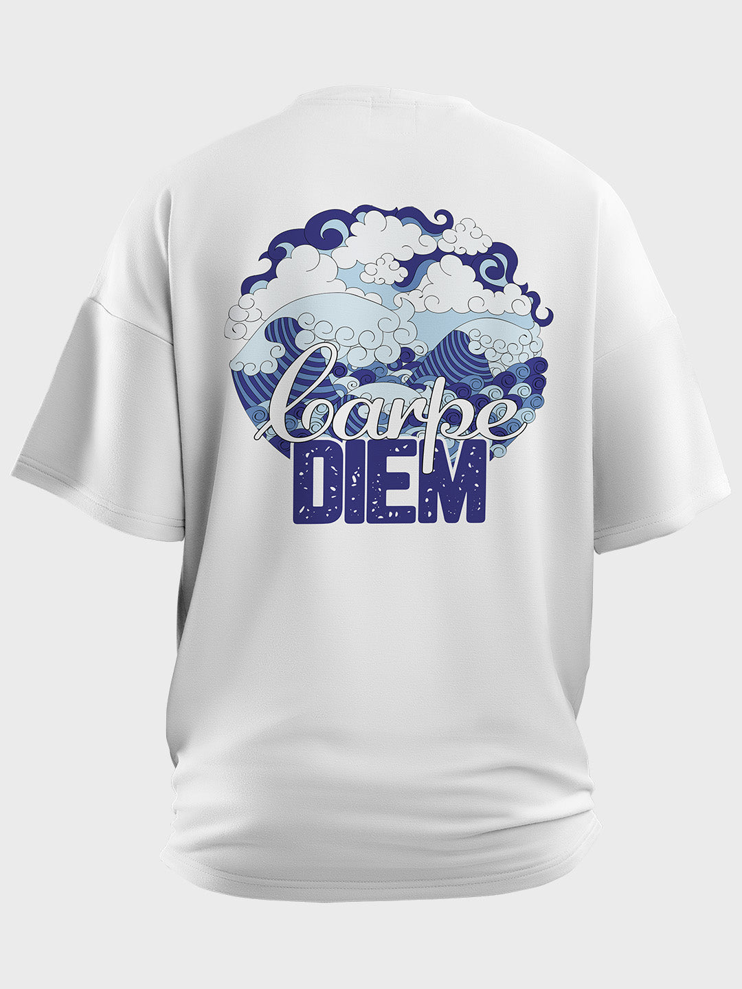 Carpe Diem Women's Mandala Design Oversized T-Shirt