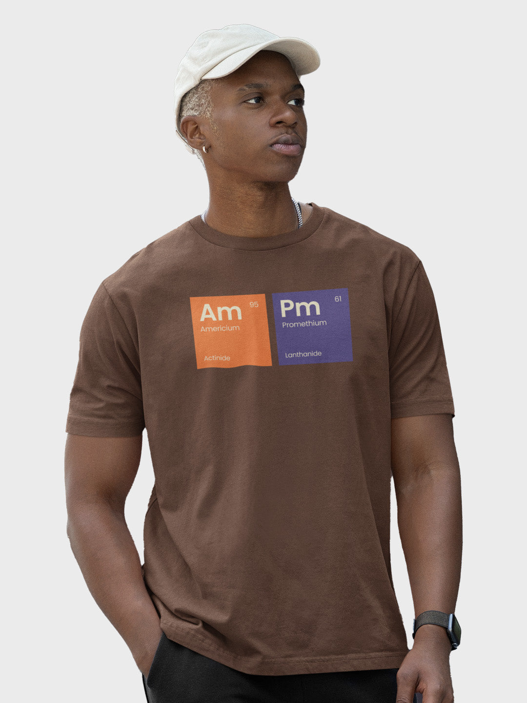 CHEMISTRY DESIGN AM-PM MEN'S DESIGN T-SHIRT