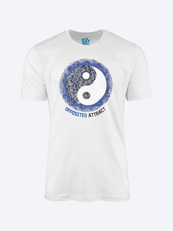 Opposite's Attract Men's Mandala Design T-Shirt