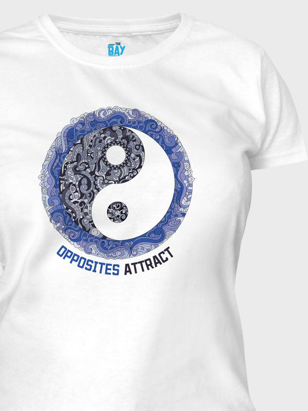 Opposite's Attract Women's Mandala Design T-Shirt