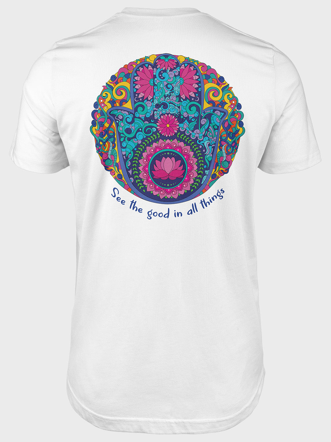 See the good in all things Men's Mandala Design T-Shirt