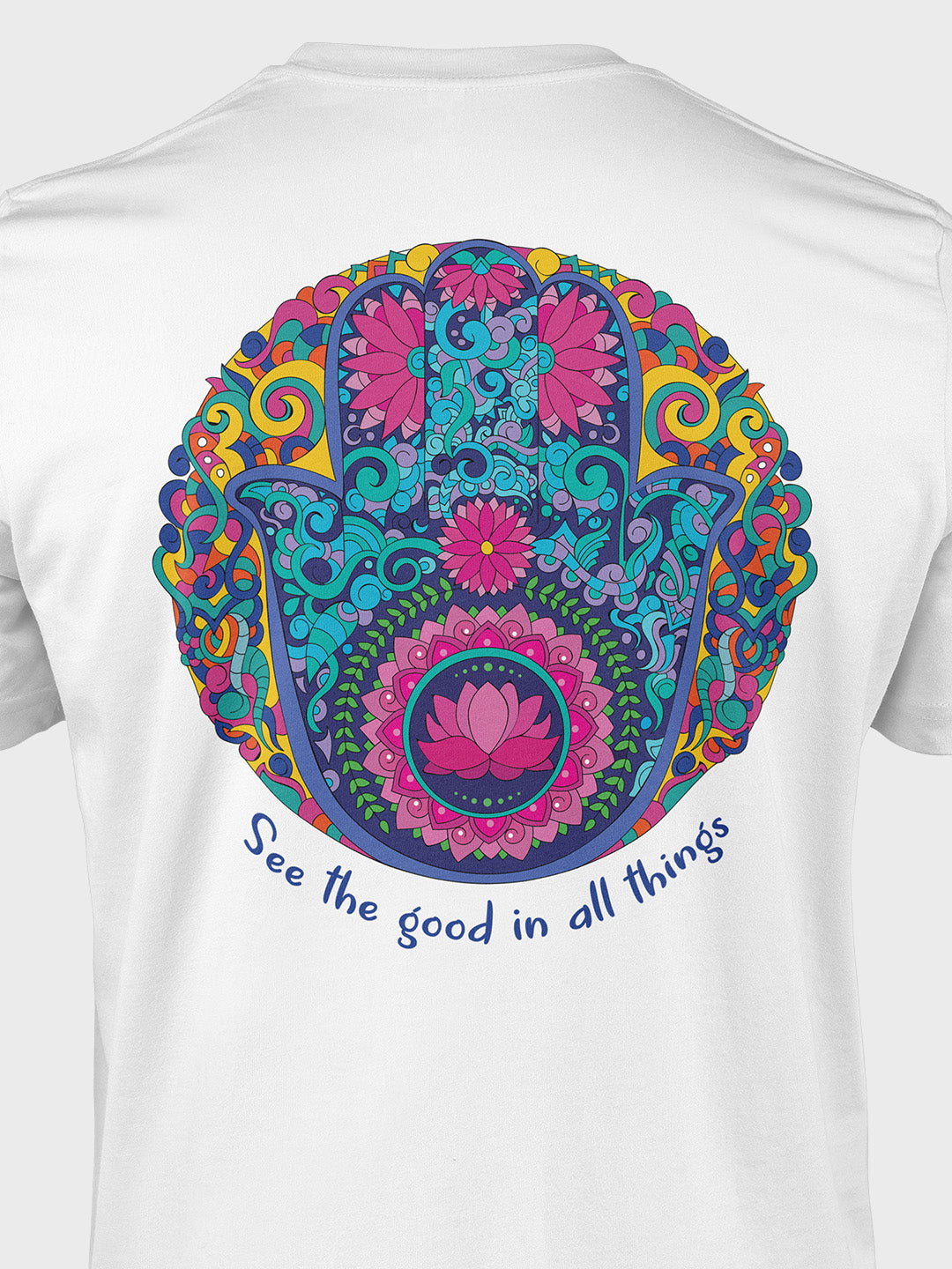 See the good in all things Men's Mandala Design T-Shirt