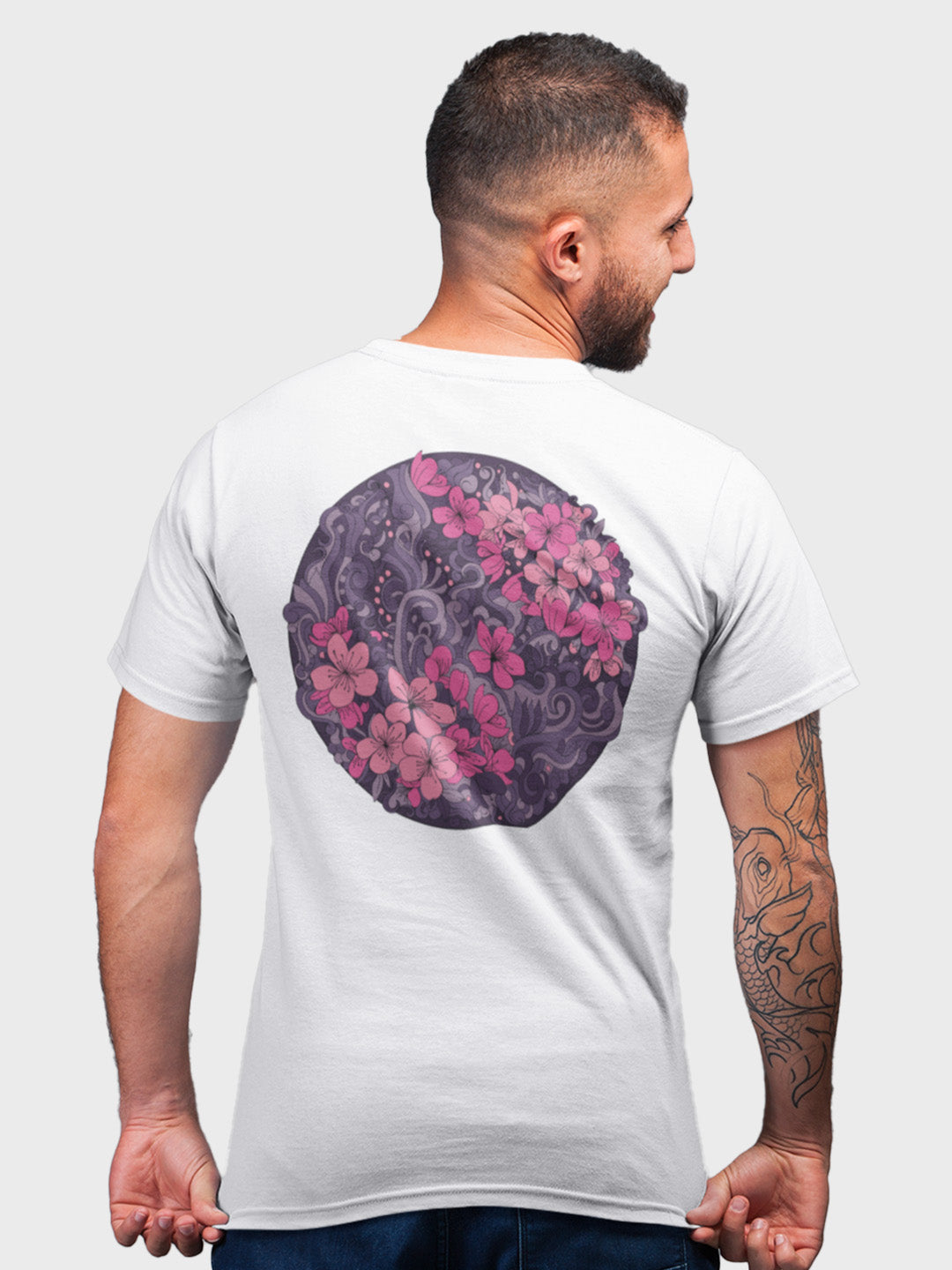 Stop & Smell the Flower's Men's Mandala Design T-Shirt