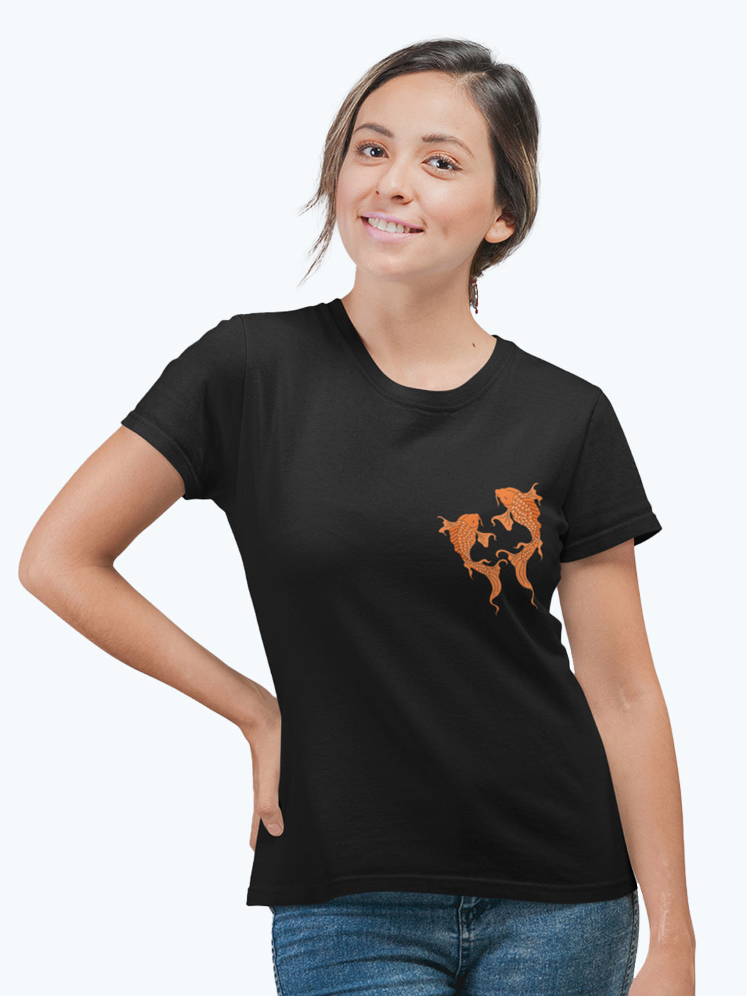 Go with the Flow Women's Mandala Design T-Shirt