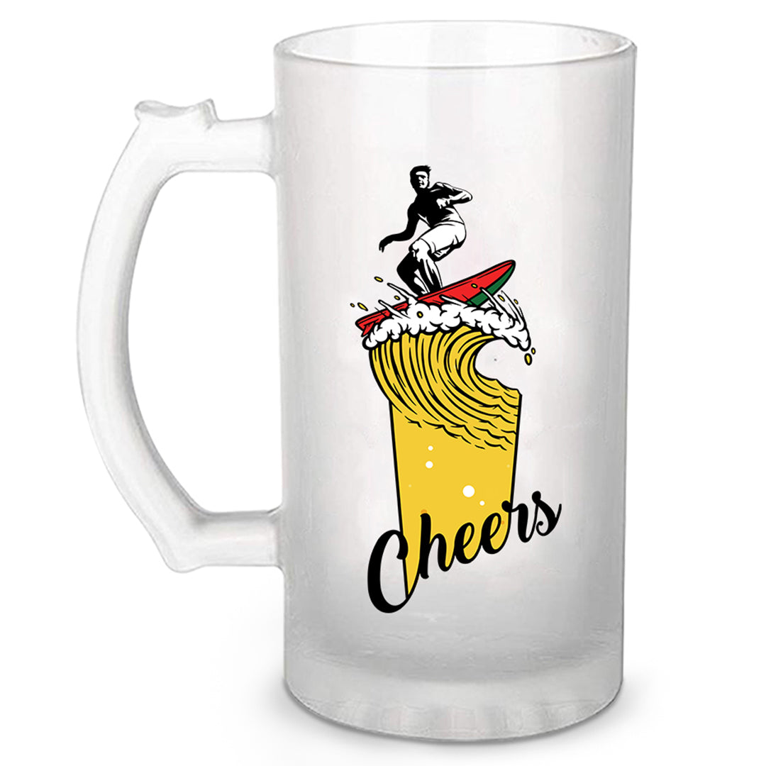 The Surfing Cheers Beer Mug