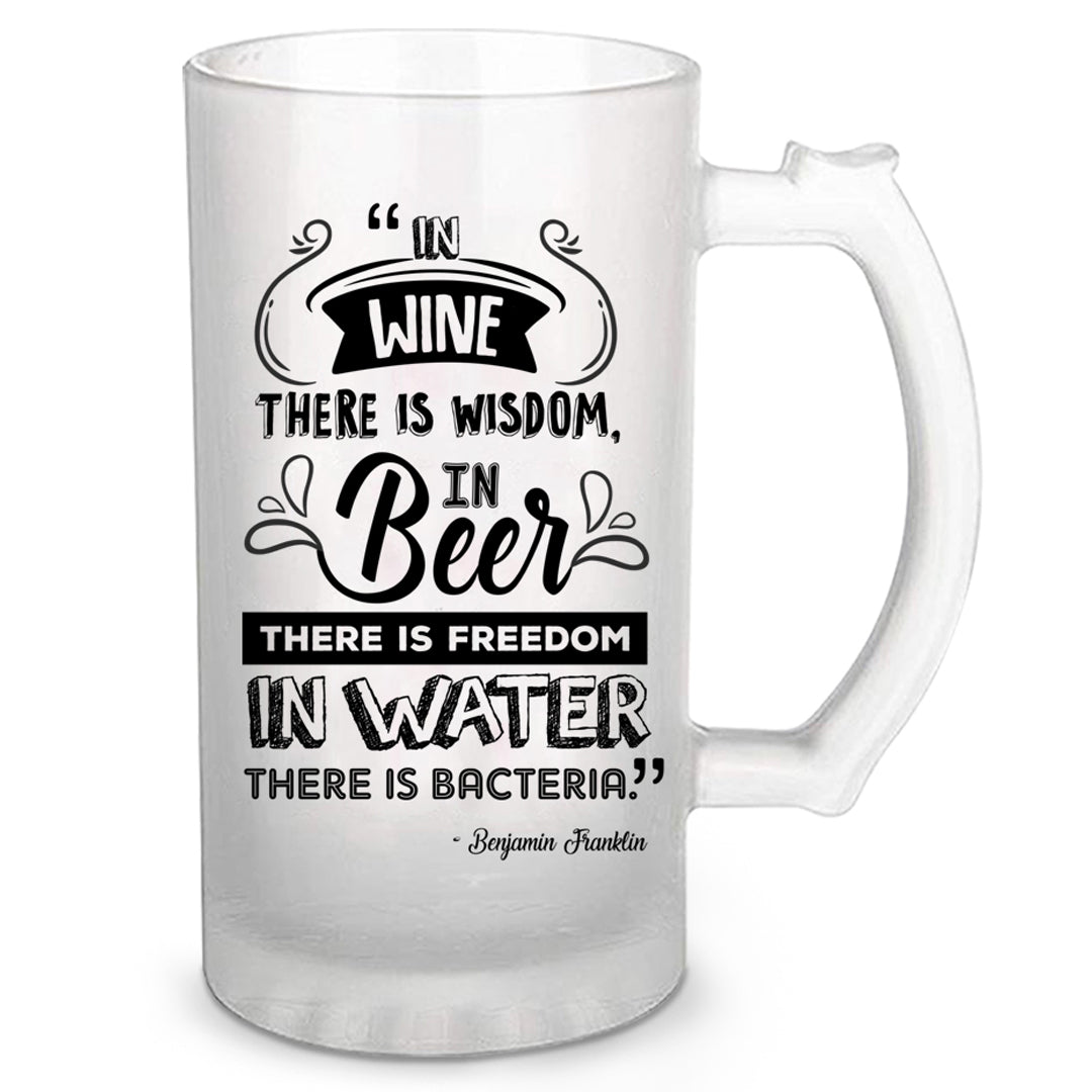 The Wise Benjamin&#39;s Quote Beer Mug