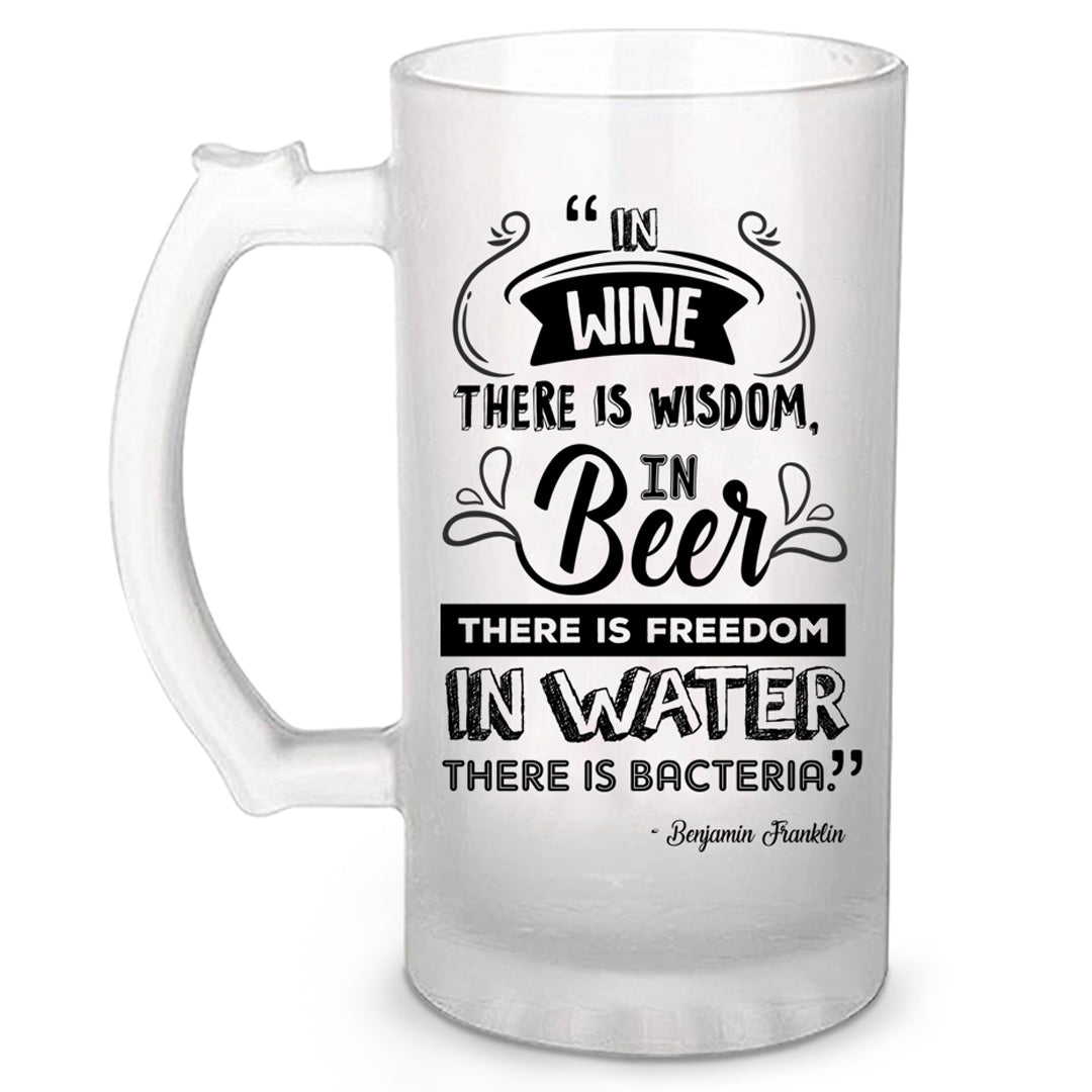 The Wise Benjamin's Quote Beer Mug