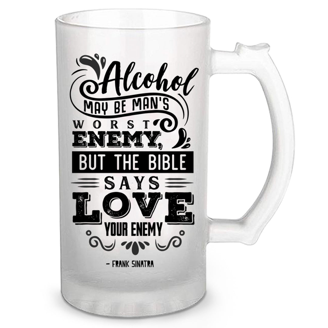 Love Your Enemy Beer Mug