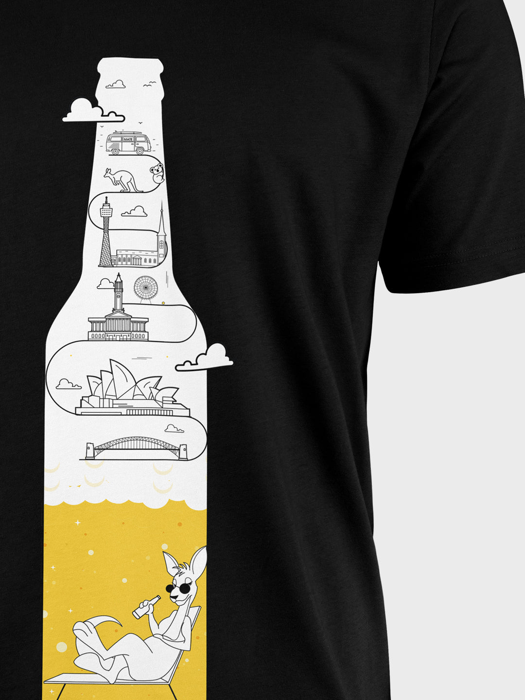 The Chilling Aussie Kangaroo T-Shirt