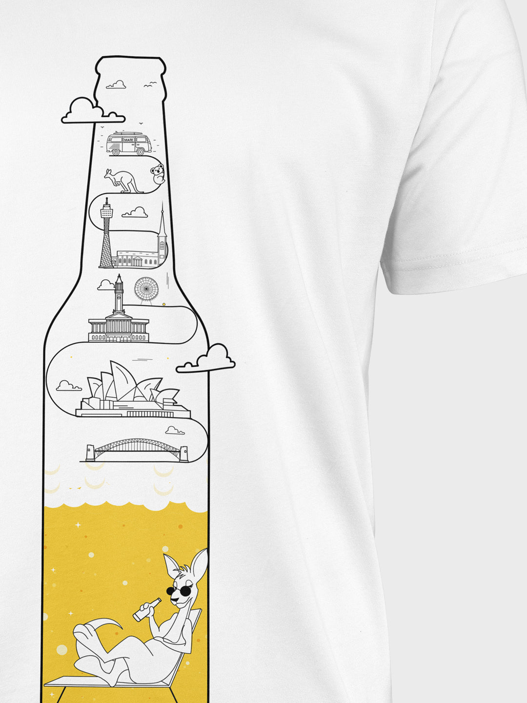 The Chilling Aussie Kangaroo T-Shirt