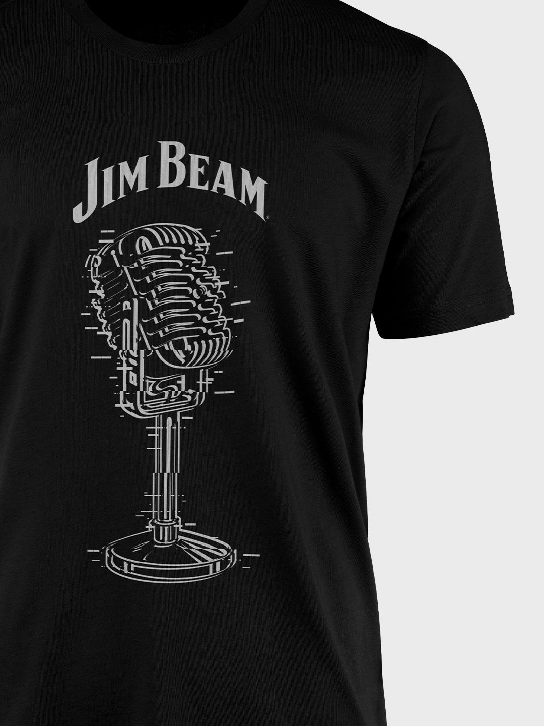 Jim Beam Retro Mic - Designer T-Shirt