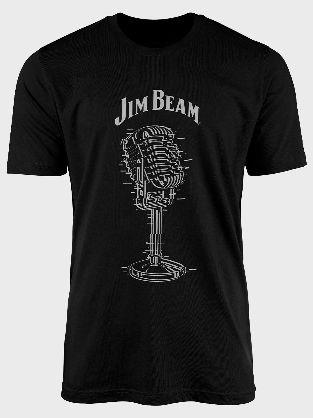 Jim Beam Retro Mic - Designer T-Shirt