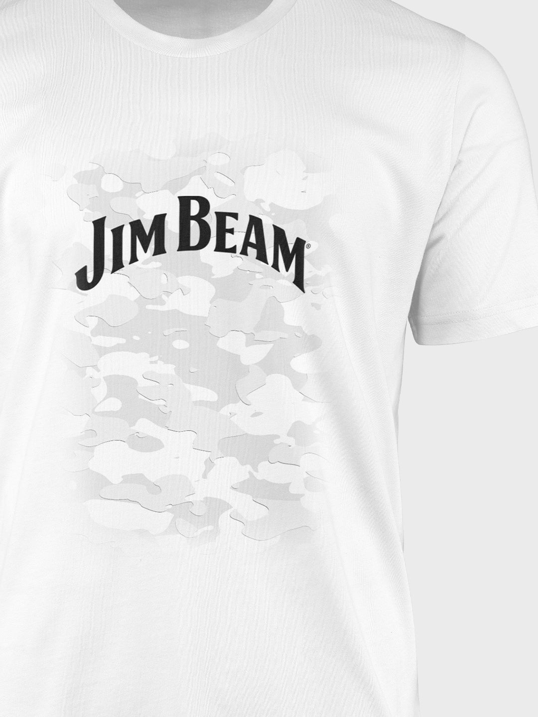 Jim Beam Camo White - Designer T-Shirt