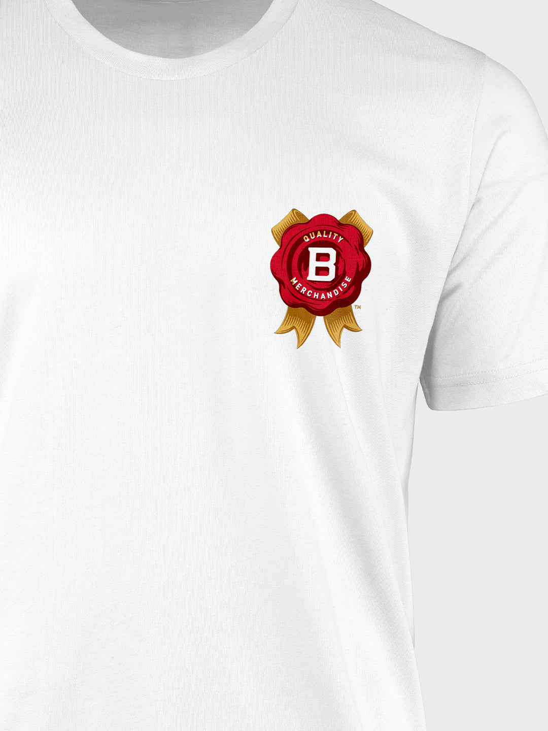 Jim Beam Rosette White - Designer T-Shirt