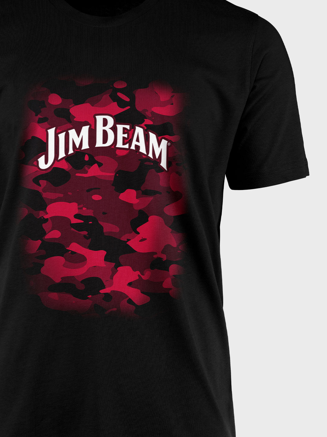 Jim Beam Camo Red - Designer T-Shirt