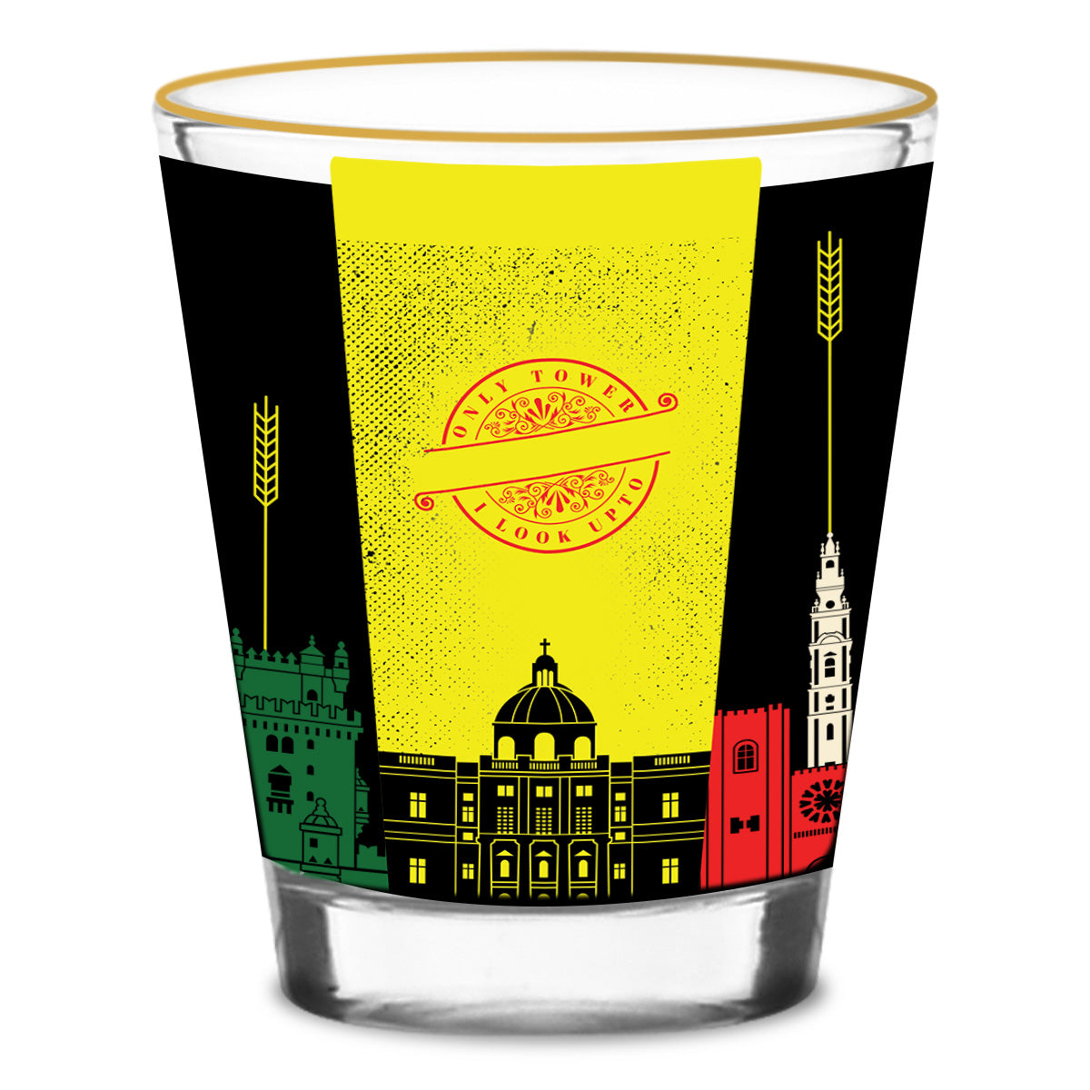 The Crafty Portugal (Black Version) Shot Glass