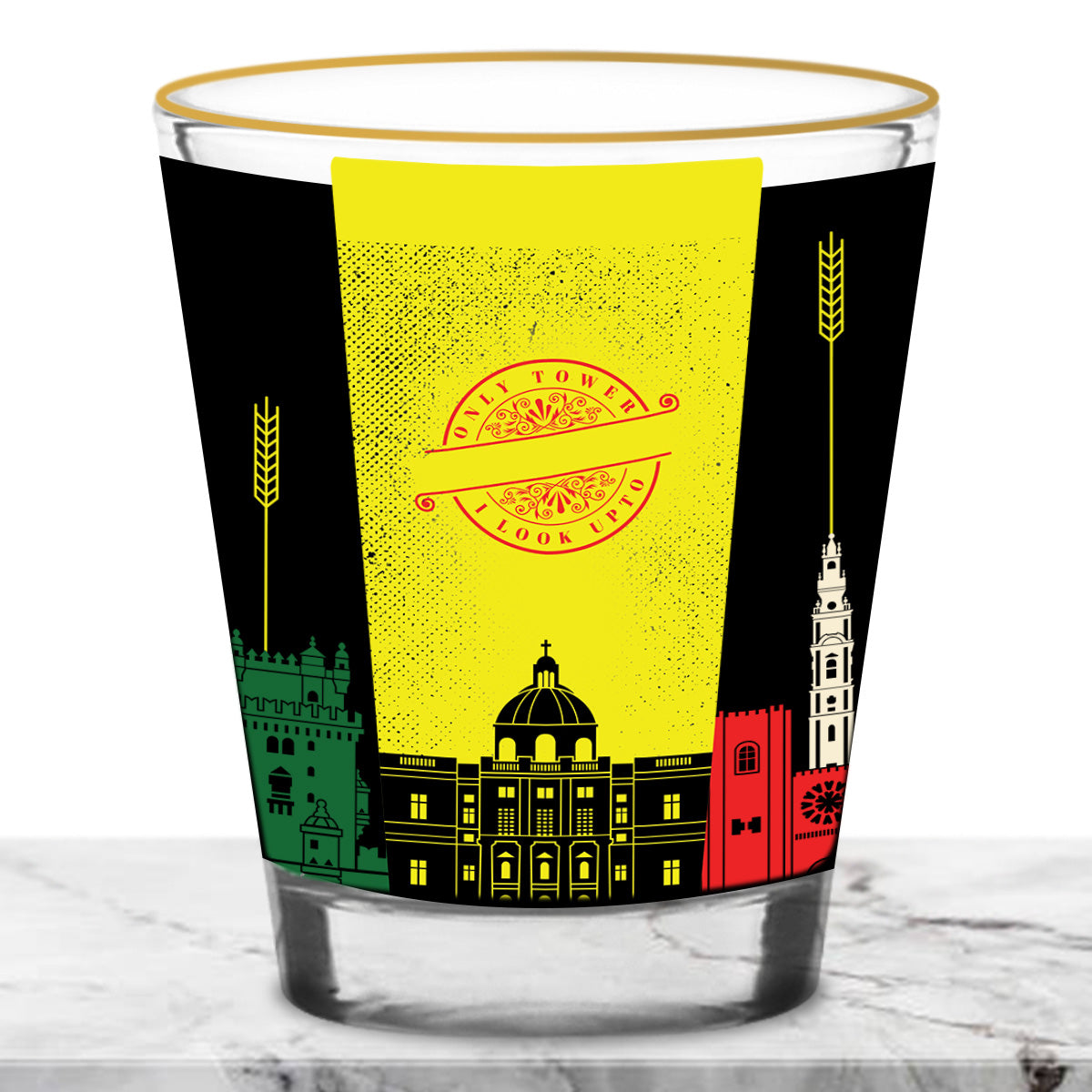 The Crafty Portugal (Black Version) Shot Glass