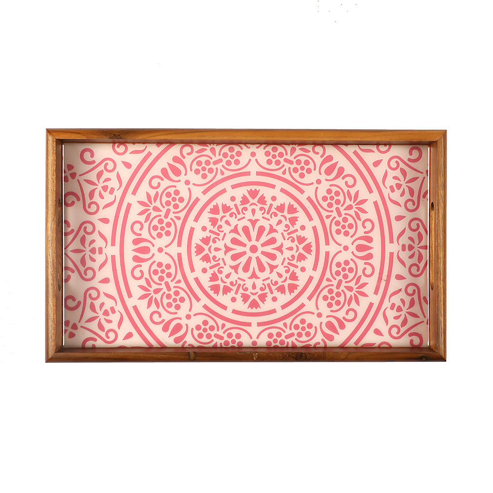 Pink Mandala Medium Tray