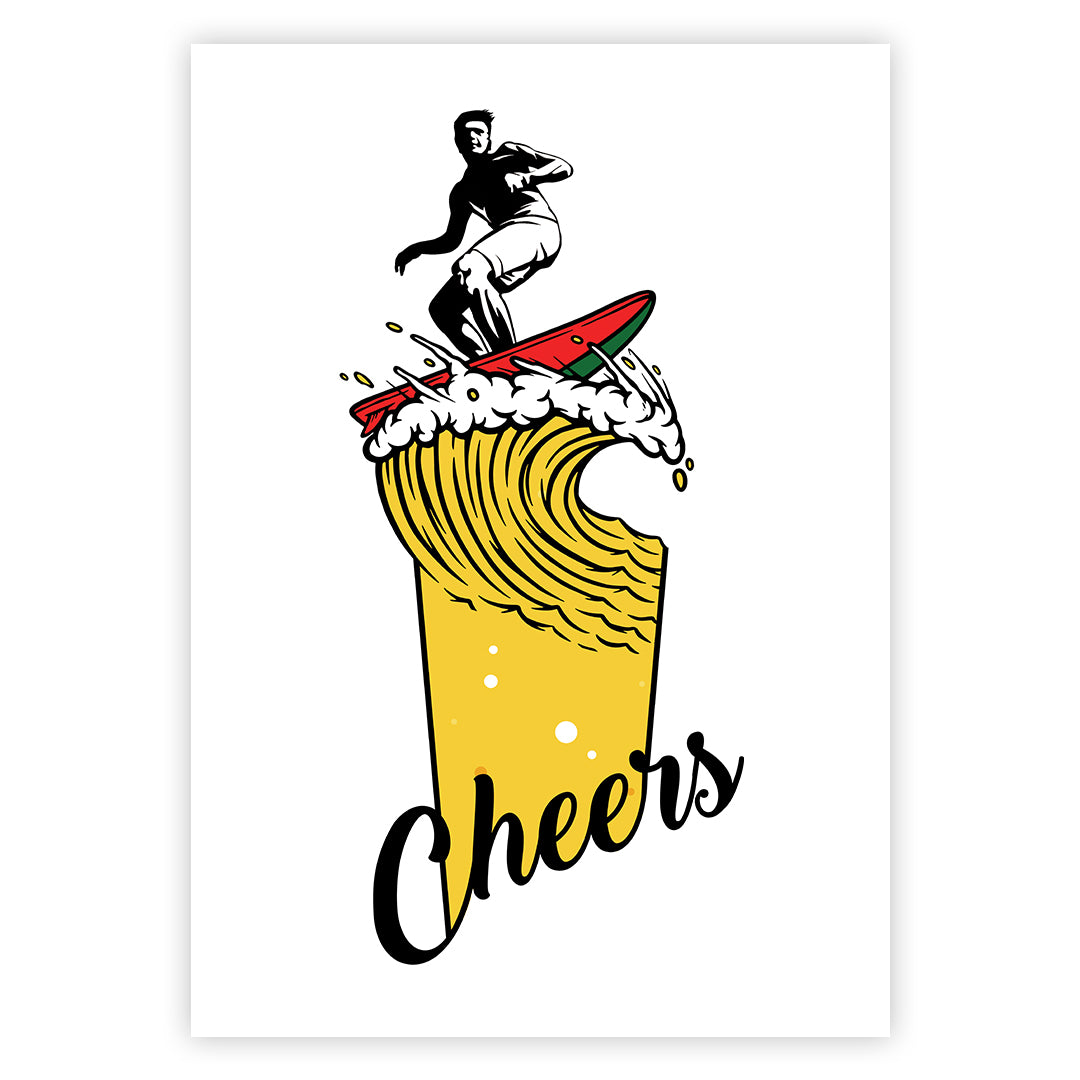 The Surfing Cheers Poster