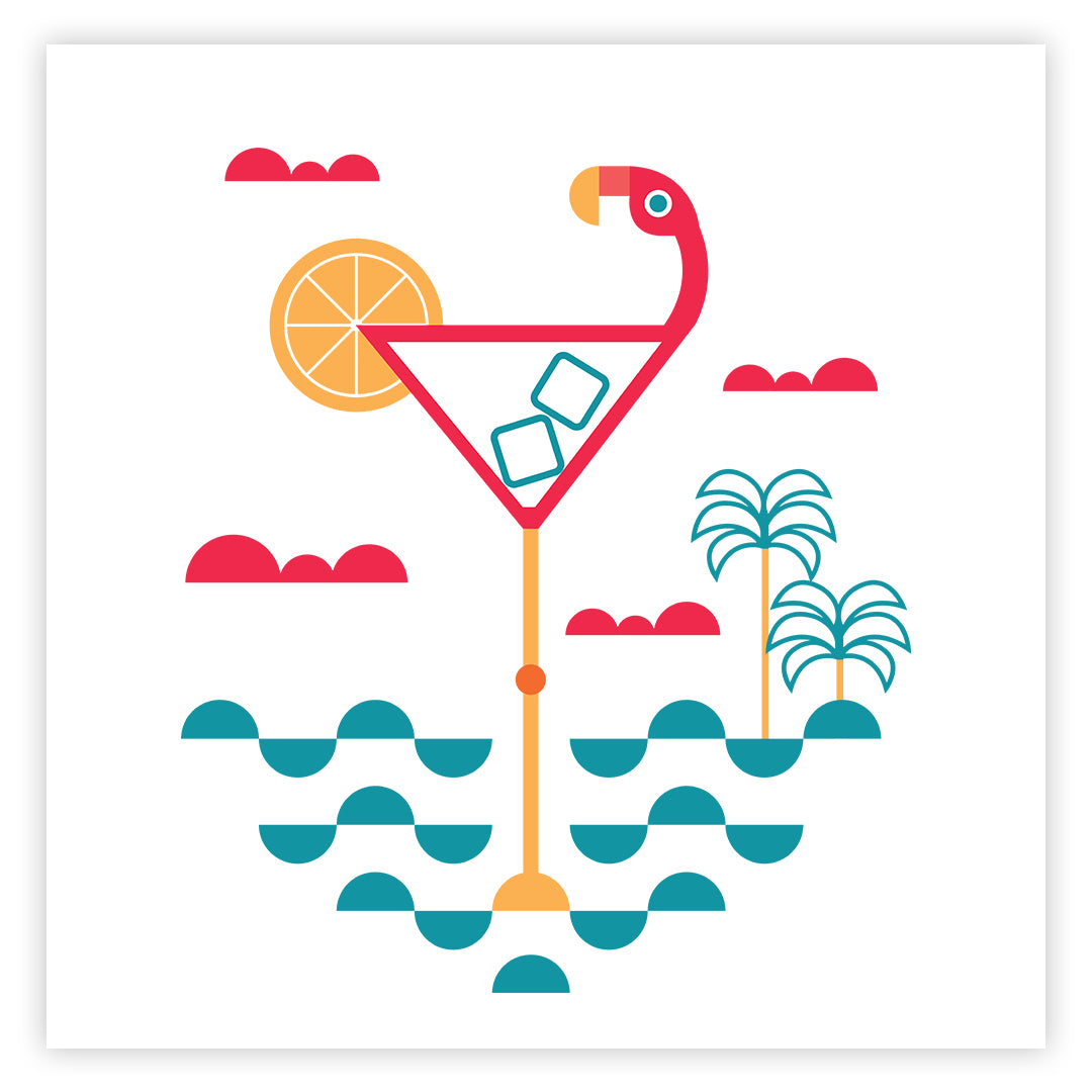 The Beach Swanset Poster